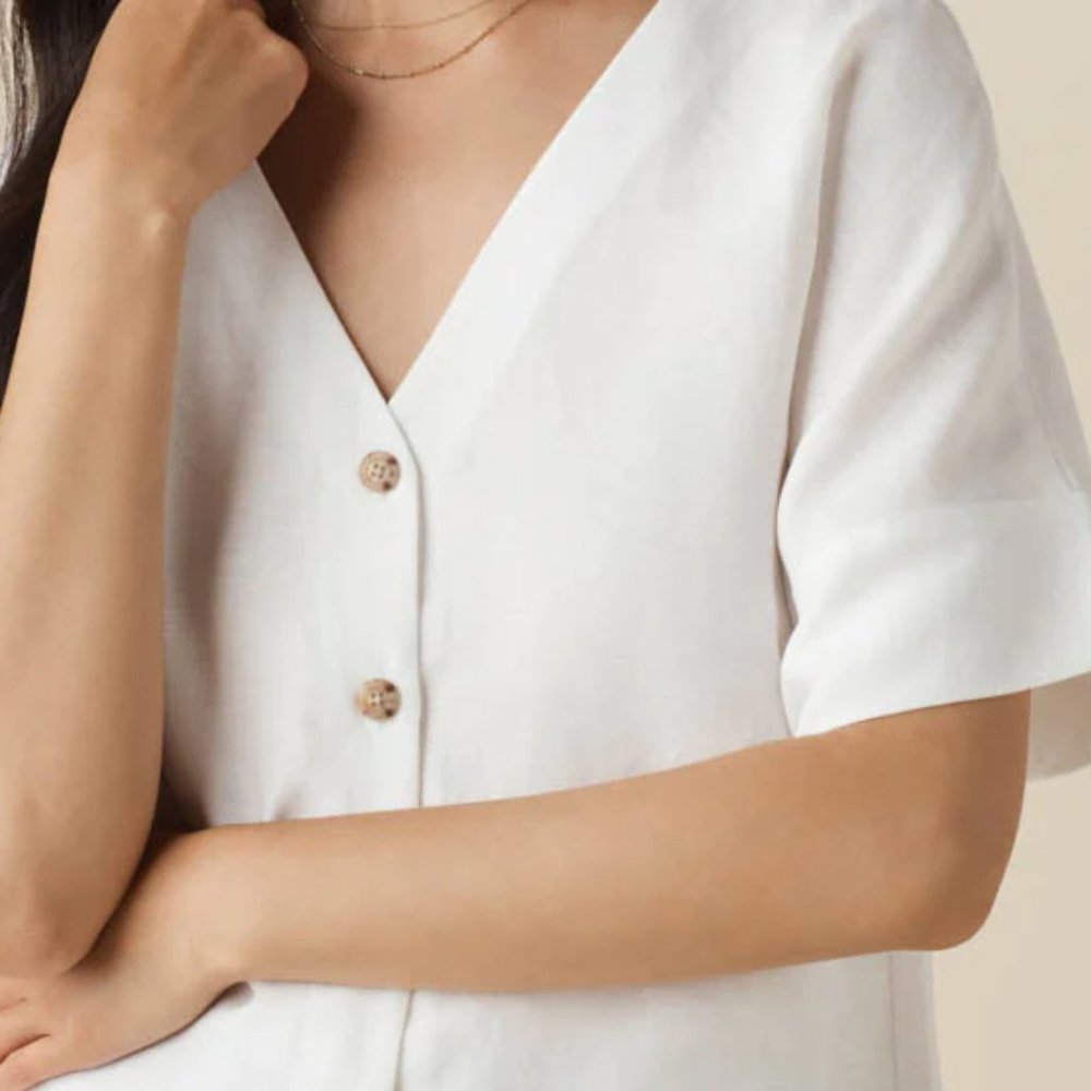 Ivory Vetta "Textured Girlfriend Shirt"